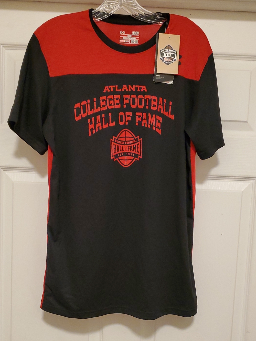 Atlanta College Football Hall of Fame Short Sleeve Tee - Black/Red